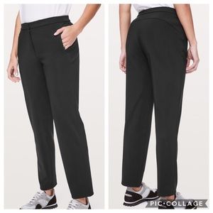 NWOT Lululemon Travel Black Pants w/Zippers size 2